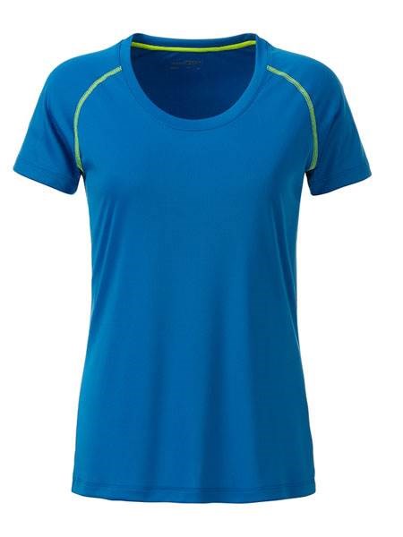 Obrázky: Dámske funkčné tričko SPORT 130, sv.modrá/žltá M, Obrázok 2