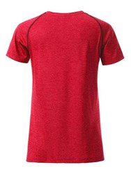 Obrázky: Dámske funkčné tričko SPORT 130, červený melír XL