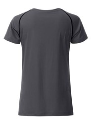 Obrázky: Dámske funkčné tričko SPORT 130, šedá/čierna M