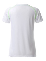 Obrázky: Dámske funkčné tričko SPORT 130, biela/zelená S