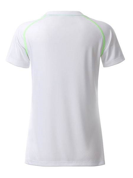 Obrázky: Dámske funkčné tričko SPORT 130, biela/zelená XS