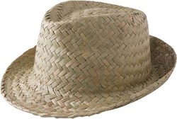 Obrázky: Khaki slamený unisex klobúk