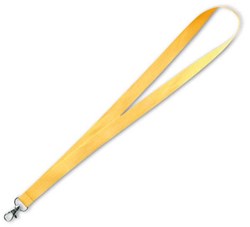 Obrázky: Šnúrka na krk s karabínou, žltá