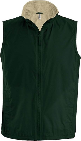Obrázky: Lesná zelená vesta s flísovou podšívkou XL