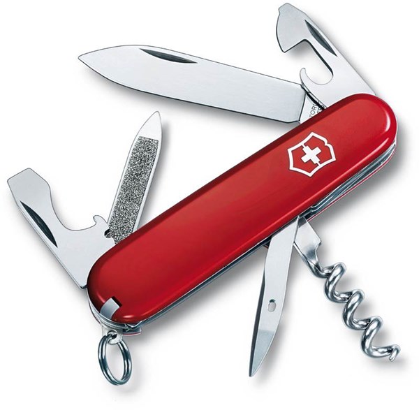 Obrázky: Červený vreckový nôž VICTORINOX SPORTSMAN