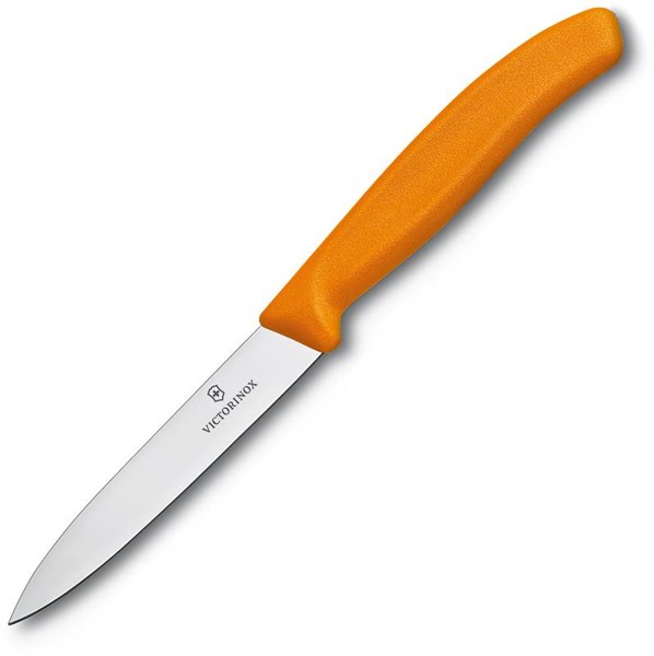 Obrázky: Oranžový nôž na zeleninu VICTORINOX, čepeľ 10 cm