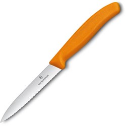 Obrázky: Oranžový nôž na zeleninu VICTORINOX,vlnkové ostrie