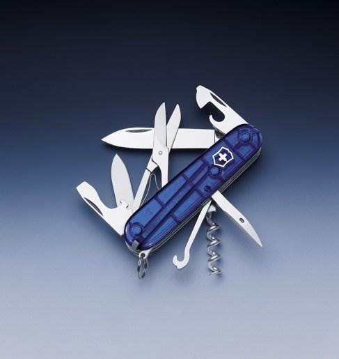 Obrázky: VICTORINOX CLIMBER vreckový nôž , transp.modrá, Obrázok 3