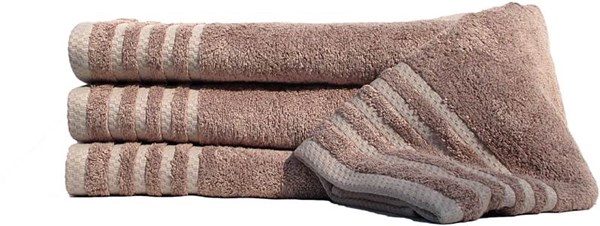 Obrázky: Hnedý uterák Bamboo, gramáž 530 g/m2