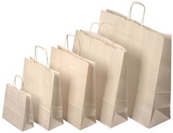 Obrázky: Papierová taška 26x11x34,5cm,skrútená šnúrka,biela