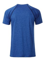 Obrázky: Pánske funkčné tričko SPORT 130, modrý melír M