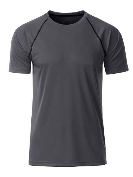 Obrázky: Pánske funkčné tričko SPORT 130,šedá/čierna S, Obrázok 2