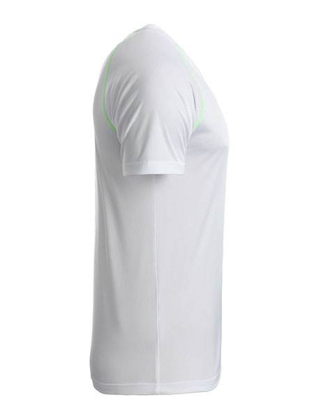 Obrázky: Pánske funkčné tričko SPORT 130,biela/zelená XL, Obrázok 4