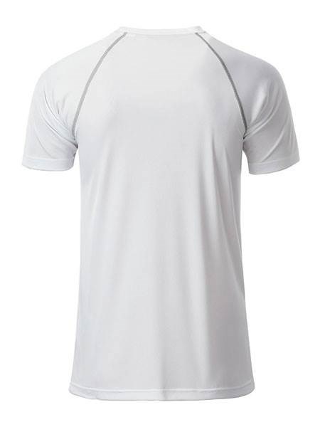 Obrázky: Pánske funkčné tričko SPORT 130,biela/šedá XL