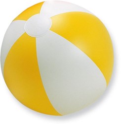 Obrázky: Nafukovacia plážová lopta,žltá/biela