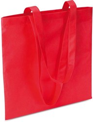 Obrázky: Nákupná taška z netkanej textílie, červená