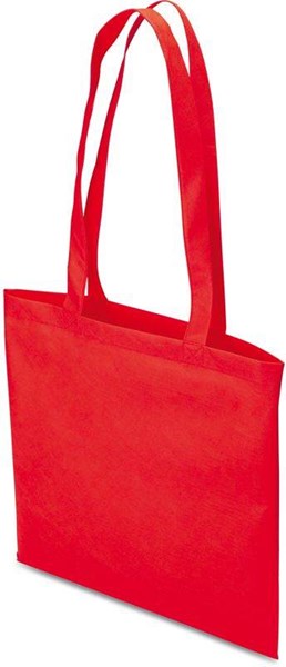 Obrázky: Nákupná taška z netkanej textílie, červená, Obrázok 2