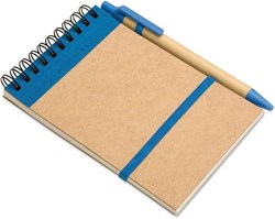 Obrázky: Ekologický poznámkový blok s gul.perom, modrá