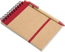 Obrázky: Ekologický poznámkový blok s gul.perom, červená