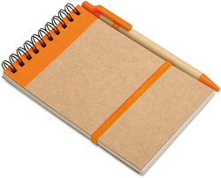 Obrázky: Ekologický poznámkový blok s gul.perom, oranžová