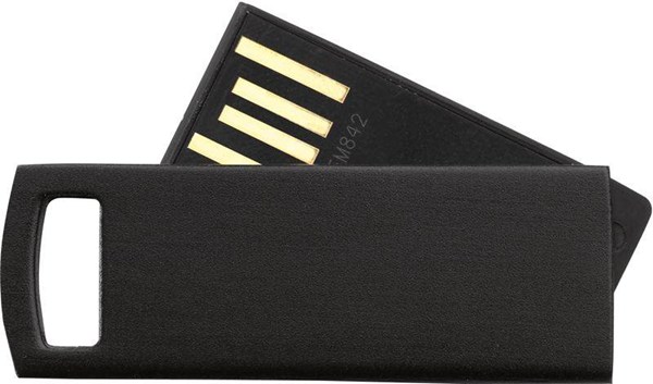 Obrázky: USB kľúč 4 GB,  čierna, Obrázok 3