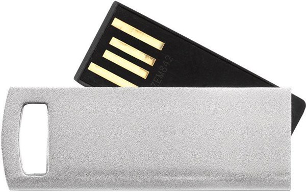 Obrázky: USB kľúč Datagir vyklápací, 16 GB, strieborná, Obrázok 4
