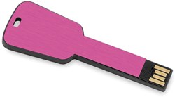 Obrázky: Keyflash ružový hliník.flash disk tvar kľúča 8GB