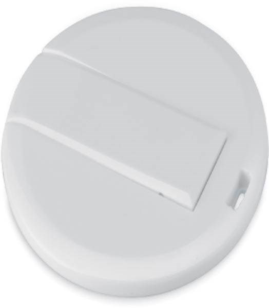 Obrázky: Rondocard biely oválny USB disk 8GB, Obrázok 4