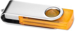 Obrázky: Transtech oranžovo-strieborný USB disk 4 GB
