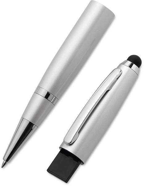 Obrázky: Memotouch striebor. gul. pero/stylus/USB disk 2 GB