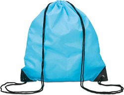 Obrázky: Tyrkysový ruksačik na chrbát Shoop,sťah.šnúrkami