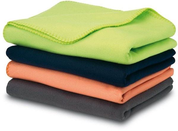 Obrázky: Limetková flísová deka s popruhami, Obrázok 2