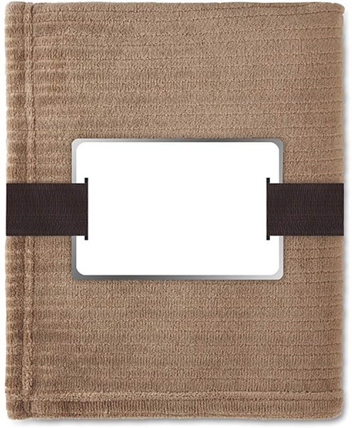 Obrázky: Komfortná domáca khaki flísová deka, Obrázok 2