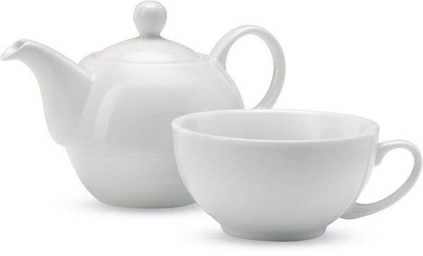 Obrázky: Biela keramická čajová sada, Obrázok 2