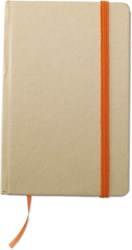 Obrázky: Recyklovaný zápisník s oranžovou páskou