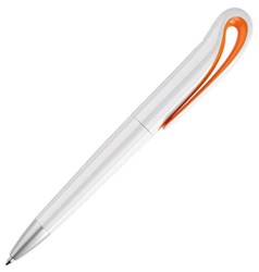 Obrázky: Guličkové pero s oranžovým podložením klipu