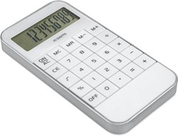Obrázky: Biela 10 miestna kalkulačka z ABS plastu