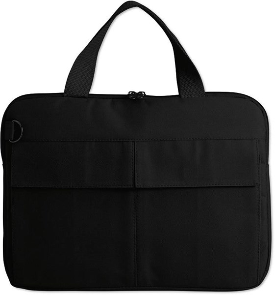 Obrázky: Čierna taška na laptop 14" s prednými vreckami
