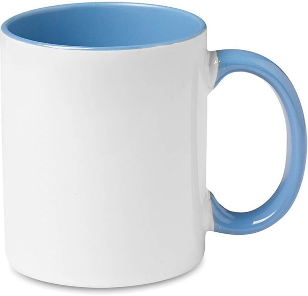 Obrázky: Keramický hrčnek bielo-modrý, 300 ml