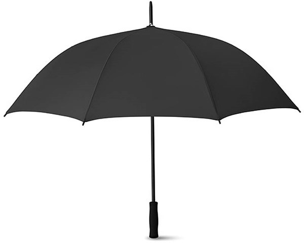 Obrázky: Automatický golf. dáždnik z hodvábneho PE, čierny, Obrázok 2