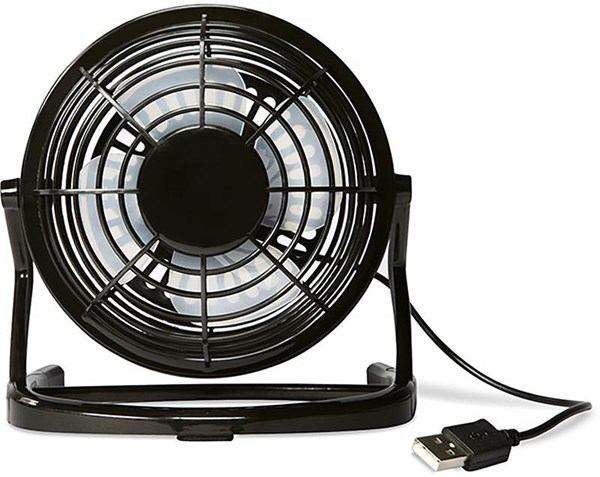 Obrázky: Ventilátor s USB káblom, čierny