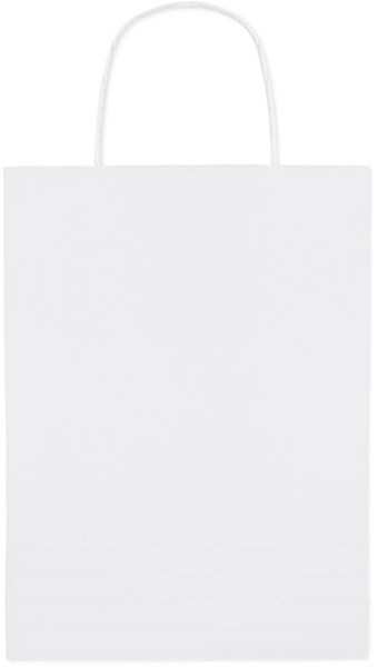 Obrázky: Papierová taška 22x11x30 cm, krútená šnúra, biela