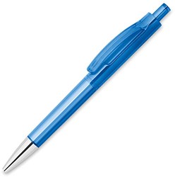 Obrázky: Guličkové pero transparentné modré