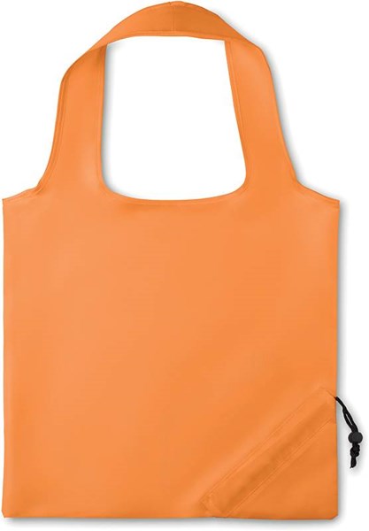 Obrázky: Skladacia polyesterová nákupná taška oranžová
