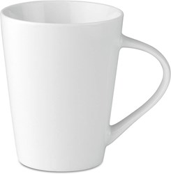 Obrázky: Biely kónický porcelánový hrnček 250 ml