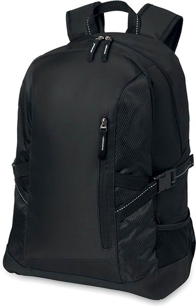 Obrázky: Čierny polyesterový ruksak na laptop 15