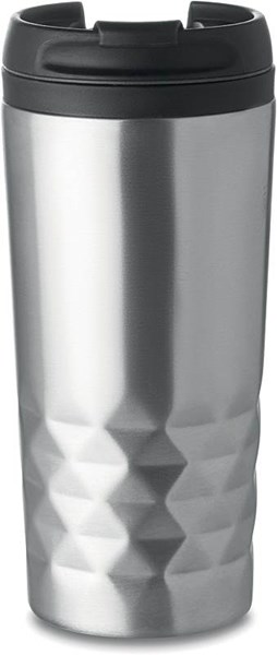 Obrázky: Dvojplášťový matný striebor.termohrnček 0,28 litra, Obrázok 4