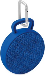 Obrázky: Bluetooth reproduktor s modrou textilnou stranou