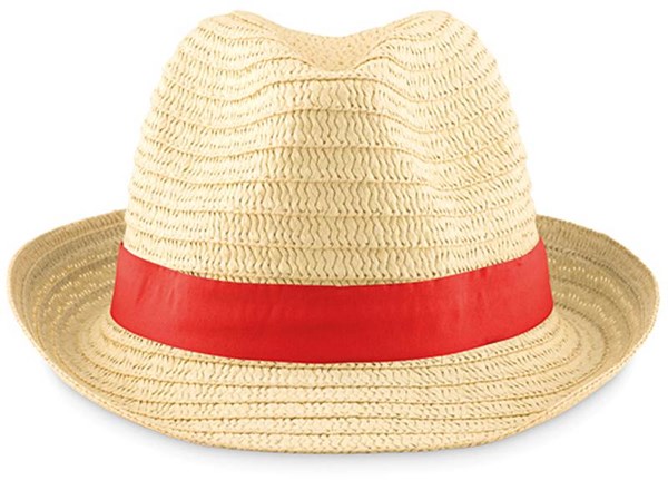 Obrázky: Slamený klobúk s červenou stuhou