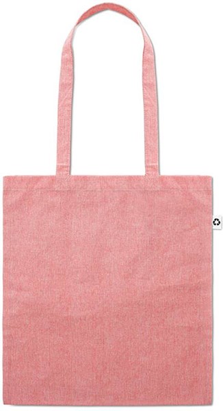 Obrázky: Červená melírovaná nákupná taška s dlhými ušami, Obrázok 4